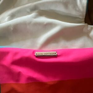 Mara Hoffman One Piece Rainbow Cut Out